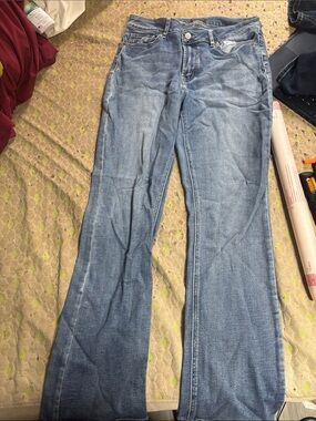 Light Wash Flare Jeans — Women's Wide Leg Denim